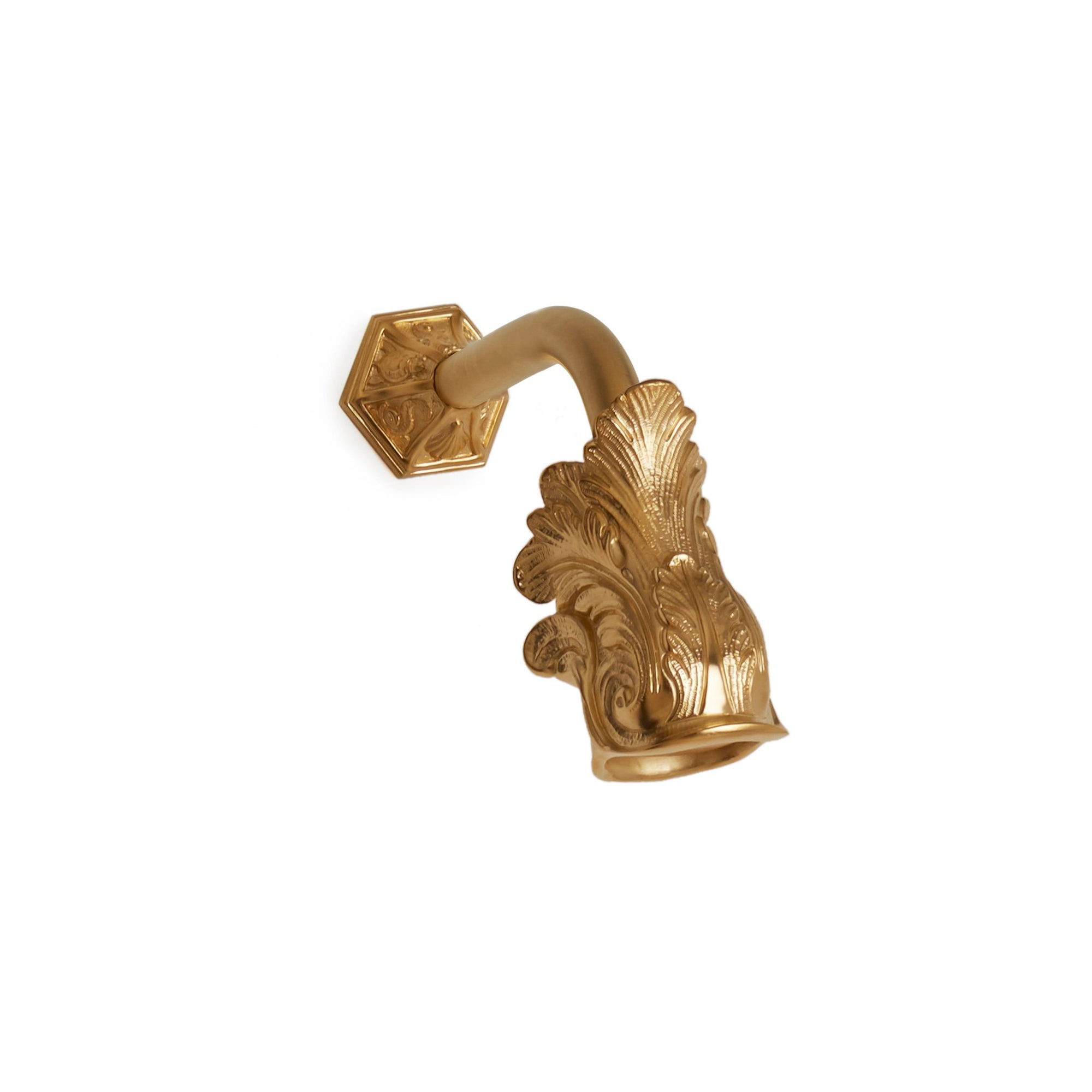 0847SHHD-GP Sherle Wagner International Dolphin Shower Head with Dolphin Flange in Gold Plate metal finish