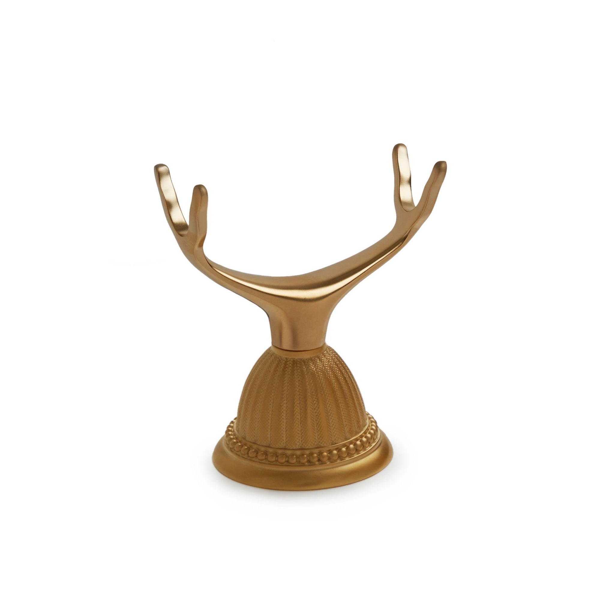 0849DKMT-CL-GP Sherle Wagner International Deck Mount Cradle with Classical Escutcheon in Gold Plate metal finish