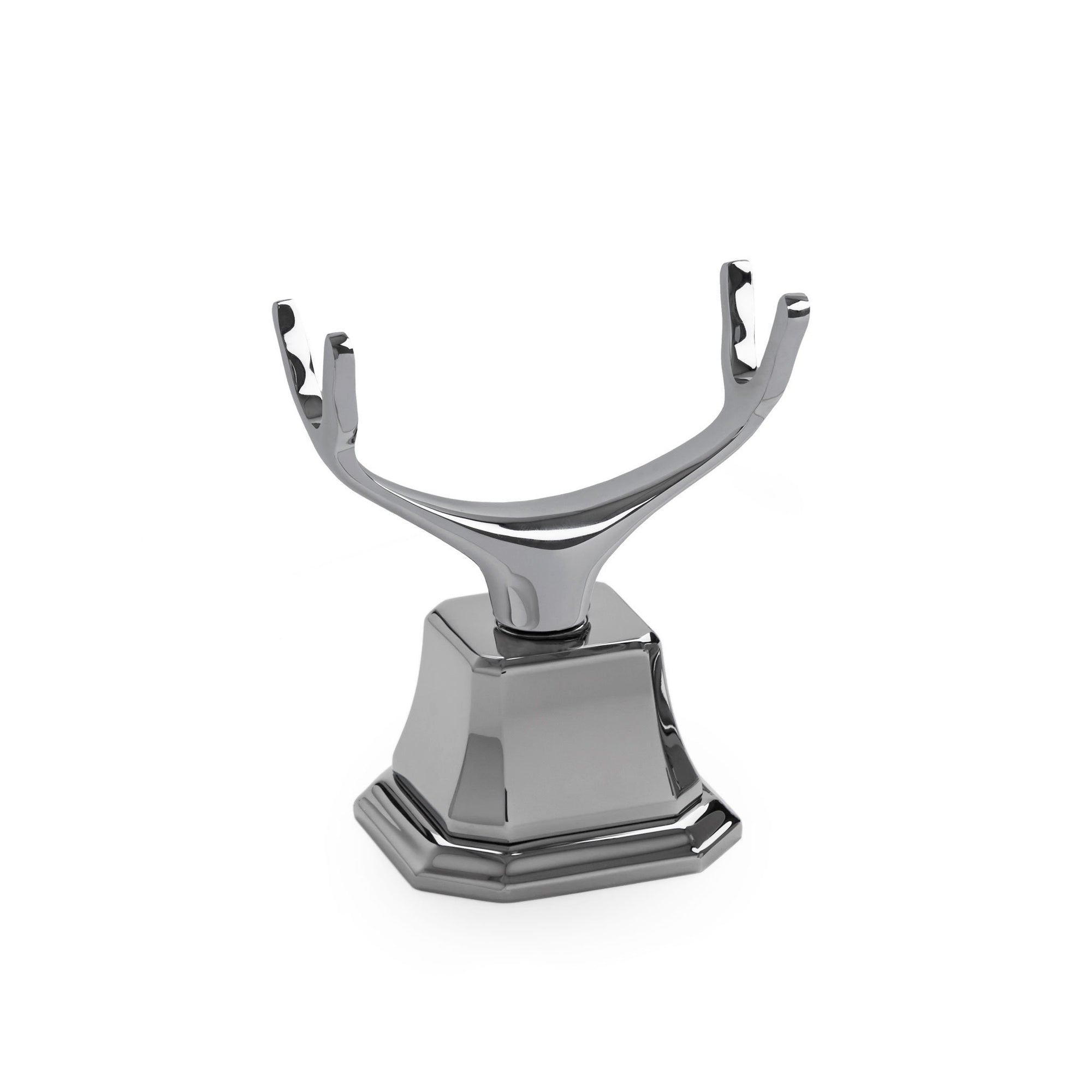 0849DKMT-HR-CP Sherle Wagner International Deck Mount Cradle with Harrison Escutcheon in Polished Chrome metal finish