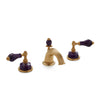 0914BSN813-AMET-GP Sherle Wagner International Semiprecious Empire Lever Faucet Set in Gold Plate metal finish with Amethyst inserts