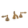 0914BSN813-HNOX-GP Sherle Wagner International Onyx Empire Lever Faucet Set in Gold Plate metal finish with Honey Onyx inserts
