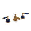 0914BSN819-LAPI-GP Sherle Wagner International Semiprecious Empire Lever Faucet Set in Gold Plate metal finish with Lapis Lazuli Semiprecious inserts