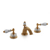 0914BSN-821-GP Sherle Wagner International Cut Crystal Empire Lever Faucet Set in Gold Plate metal finish