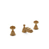 0934BSN-GP Sherle Wagner International Shell Knob Faucet Set in Gold Plate metal finish