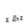 0981DKT824S-CP Sherle Wagner International Harrison Cross Handle Deck Mount Tub Set Small in Polished Chrome metal finish