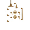 Sherle Wagner International Grey Series I Lever High Flow Thermostatic Shower System in Gold Plate metal finish