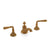 1024BSN-GP Sherle Wagner International Acanthus Lever Faucet Set in Gold Plate metal finish