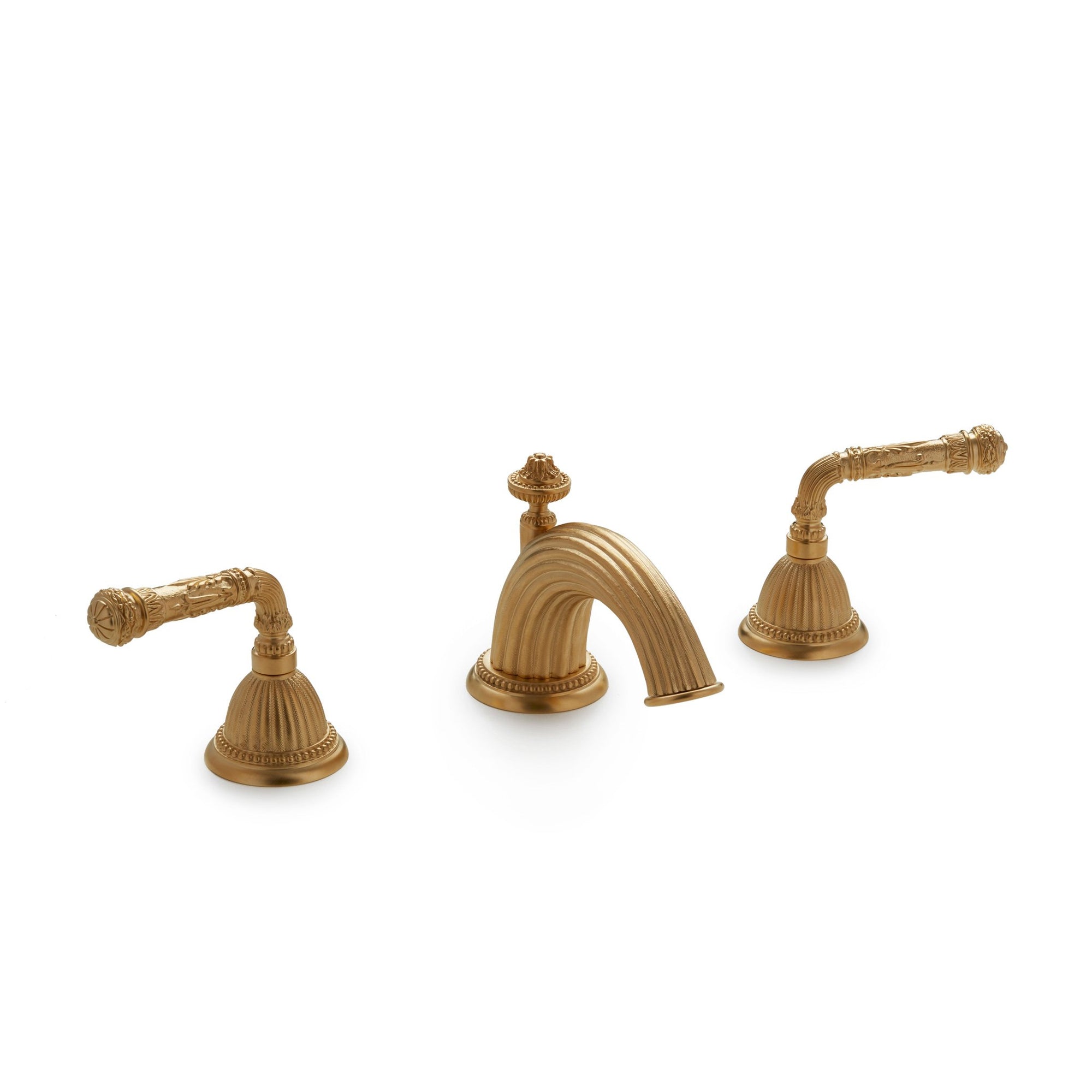 1025BSN-GP Sherle Wagner International Empire Lever Faucet Set in Gold Plate metal finish