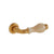 1029-TRLV-HNOX-GP Sherle Wagner International Honey Onyx Insert Fluted Trip Lever in Gold Plate metal finish