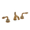 1029BSN813-HNOX-GP Sherle Wagner International Onyx Fluted Lever Faucet Set in Gold Plate metal finish with Honey Onyx inserts