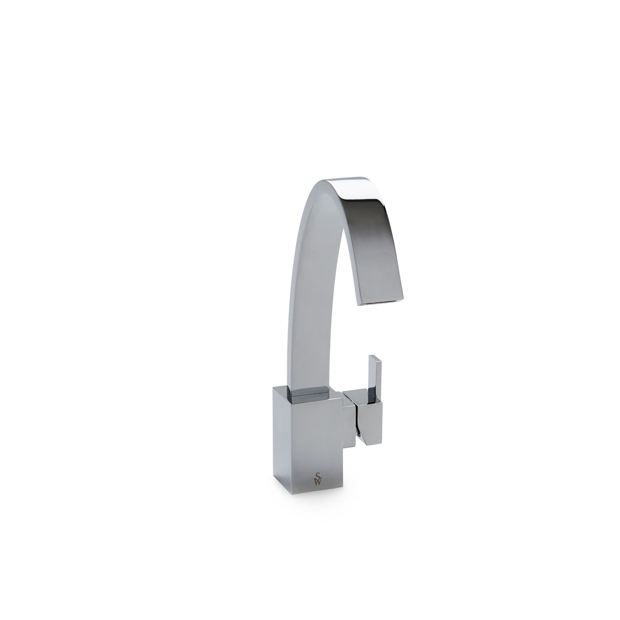 102SHL-CP Sherle Wagner International Aqueduct Single Handle Faucet Set in Polished Chrome metal finish