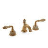 1030BSN813-HNOX-GP Sherle Wagner International Onyx Laurel Lever Faucet Set in Gold Plate metal finish with Honey Onyx inserts