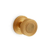1033DOR-3-GP Sherle Wagner International Concentric Circles Large Door Knob in Gold Plate metal finish