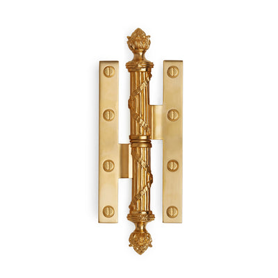 1037-34-GP Sherle Wagner International Ribbon & Reed Paumelle Hinge in Gold Plate metal finish