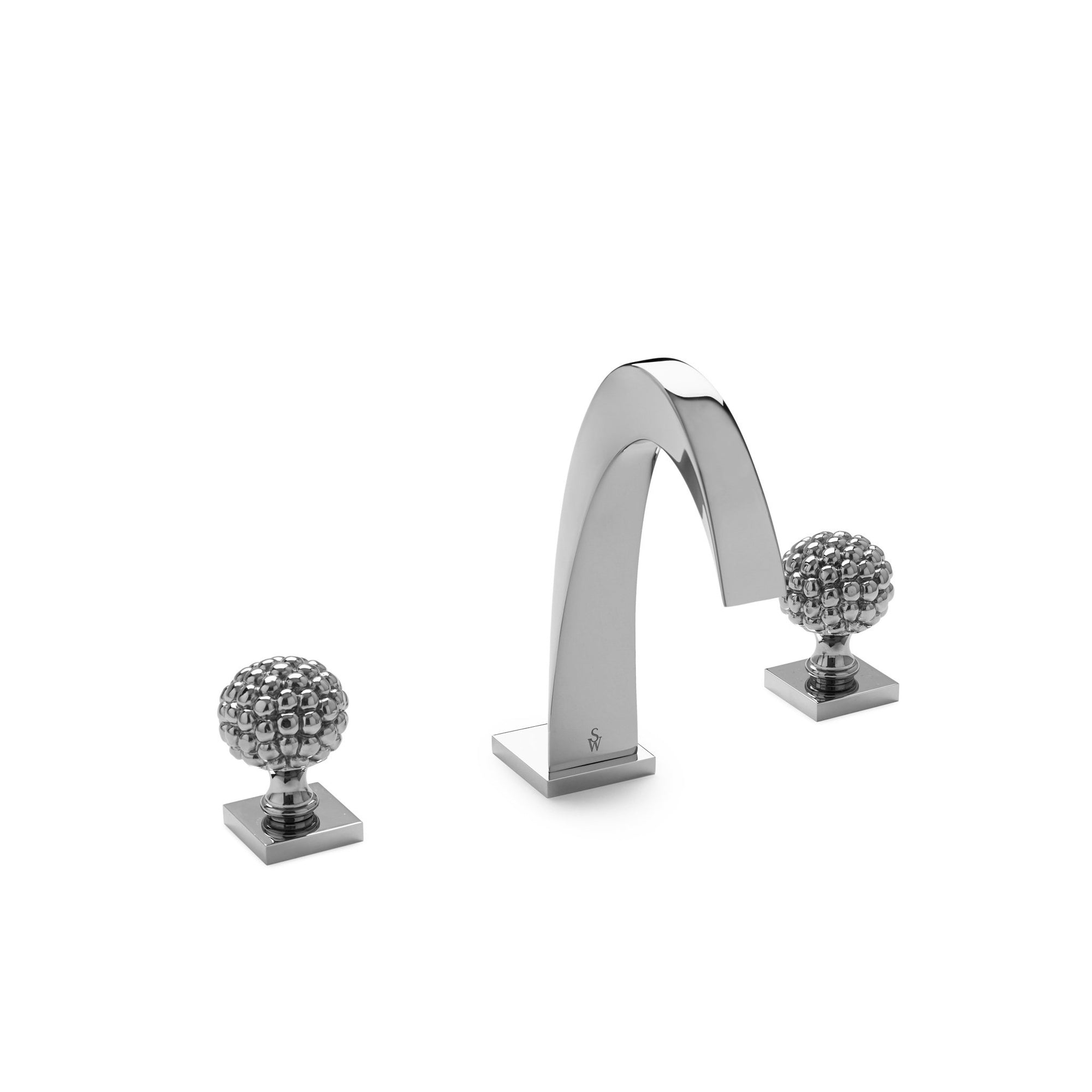 1083BSN108-CP Sherle Wagner International Arco with Berry Knob Faucet Set in Polished Chrome metal finish