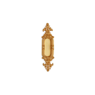 1087-GP Sherle Wagner International Louis XVI Flush Pull Small in Gold Plate metal finish