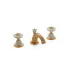 1097BSN821-04SD-GP Sherle Wagner International Provence Ceramic Knob Faucet Set in Gold Plate metal finish with Sand Glaze inserts