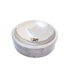 15RD-VSL-CHIS-17HP-15PL Sherle Wagner International Highly Polished Platinum Chiseled Round Ceramic Vessel Sink