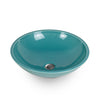 16RD-VSL-BL01 Sherle Wagner International Bermuda Glazed Round Ceramic Vessel Sink