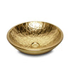 16RD-VSL-GIRI-14GP Sherle Wagner International Burnished Gold Glazed Round Ceramic Vessel Sink