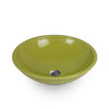 16RD-VSL-GR01 Sherle Wagner International Chartreuse Glazed Round Ceramic Vessel Sink