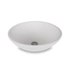 16RD-VSL-SWHT Sherle Wagner International Satin White Glazed Round Ceramic Vessel Sink