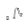 2003BSN102-CP Sherle Wagner International Aqueduct with Quad Knob Faucet Set in Polished Chrome metal finish