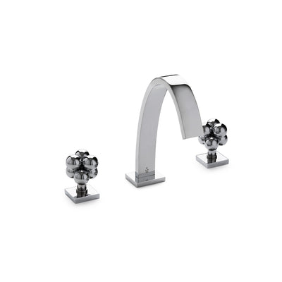 2005BSN102-CP Sherle Wagner International Aqueduct with Molecule Knob Faucet Set in Polished Chrome metal finish