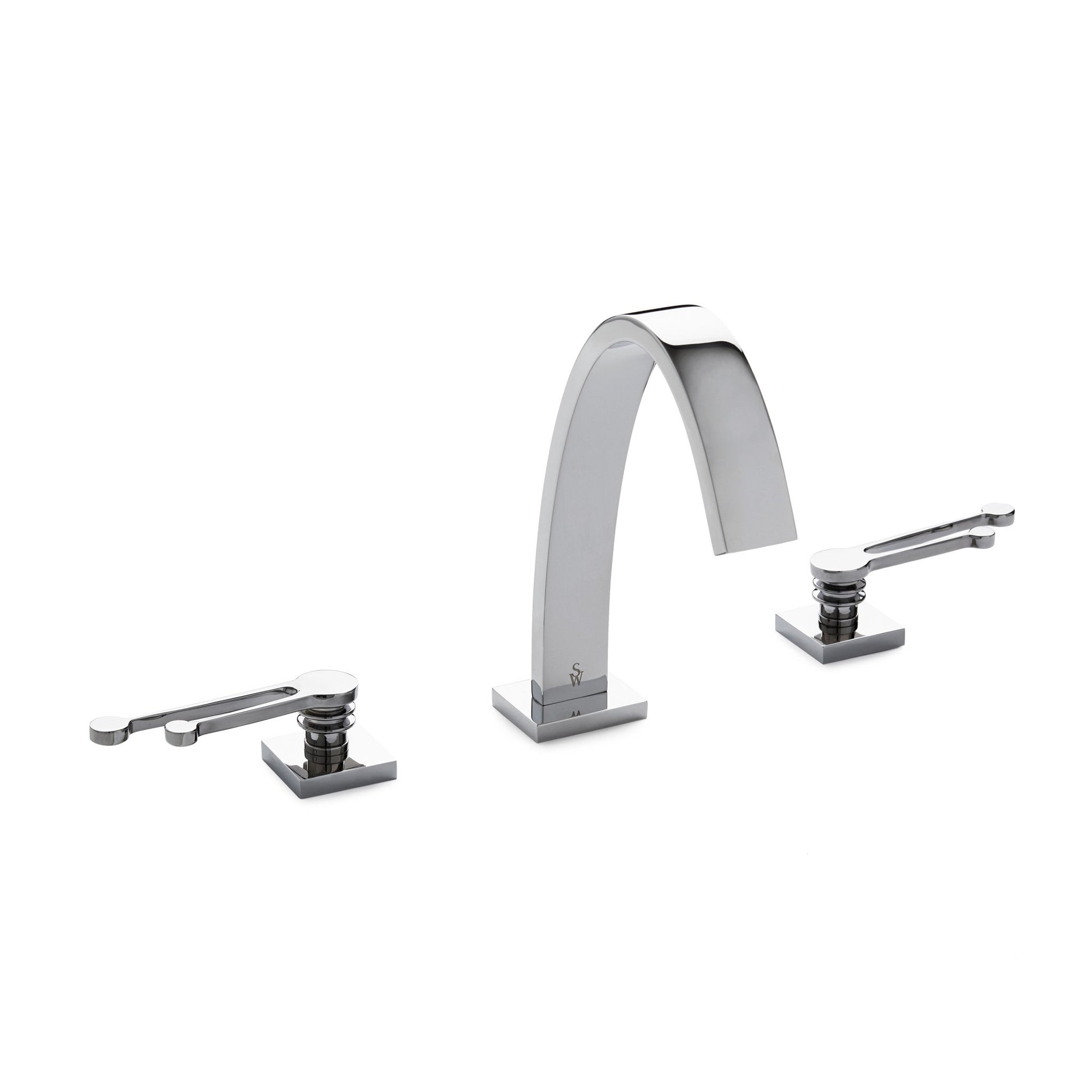 2008BSN102-CP Sherle Wagner International Aqueduct with Cosmos Lever Faucet Set in Polished Chrome metal finish