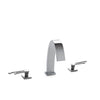 2008DKT302-CP Sherle Wagner International Aqueduct with Cosmos Lever Deck Mount Tub Set in Polished Chrome metal finish