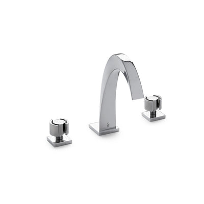 2012BSN108-CP Sherle Wagner International Arco with Eclipse Knob Faucet Set in Polished Chrome metal finish