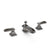 2050BSN-HMRD-CP Sherle Wagner International Hammered Pyramid Faucet Set in Polished Chrome metal finish
