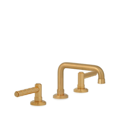 2060BSN806-BG Sherle Wagner International Keystone Lever Faucet Set in Burnished Gold metal finish