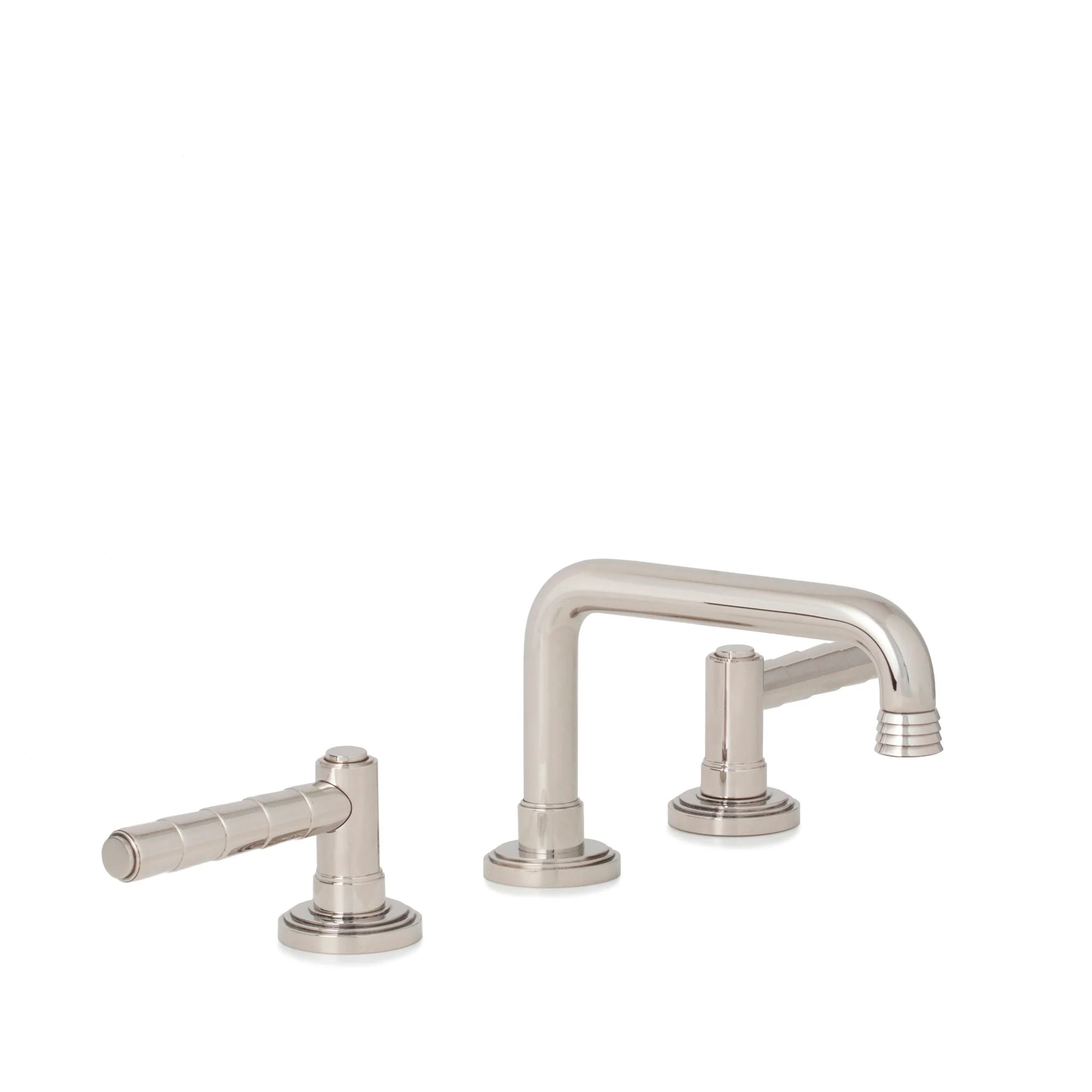 2060BSN806-HP Sherle Wagner International Keystone Lever Faucet Set in High Polished Platinum metal finish