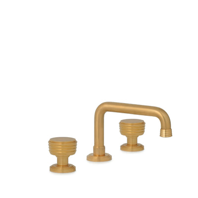 2065BSN806-BG Sherle Wagner International Keystone Knob Faucet Set in Burnished Gold metal finish