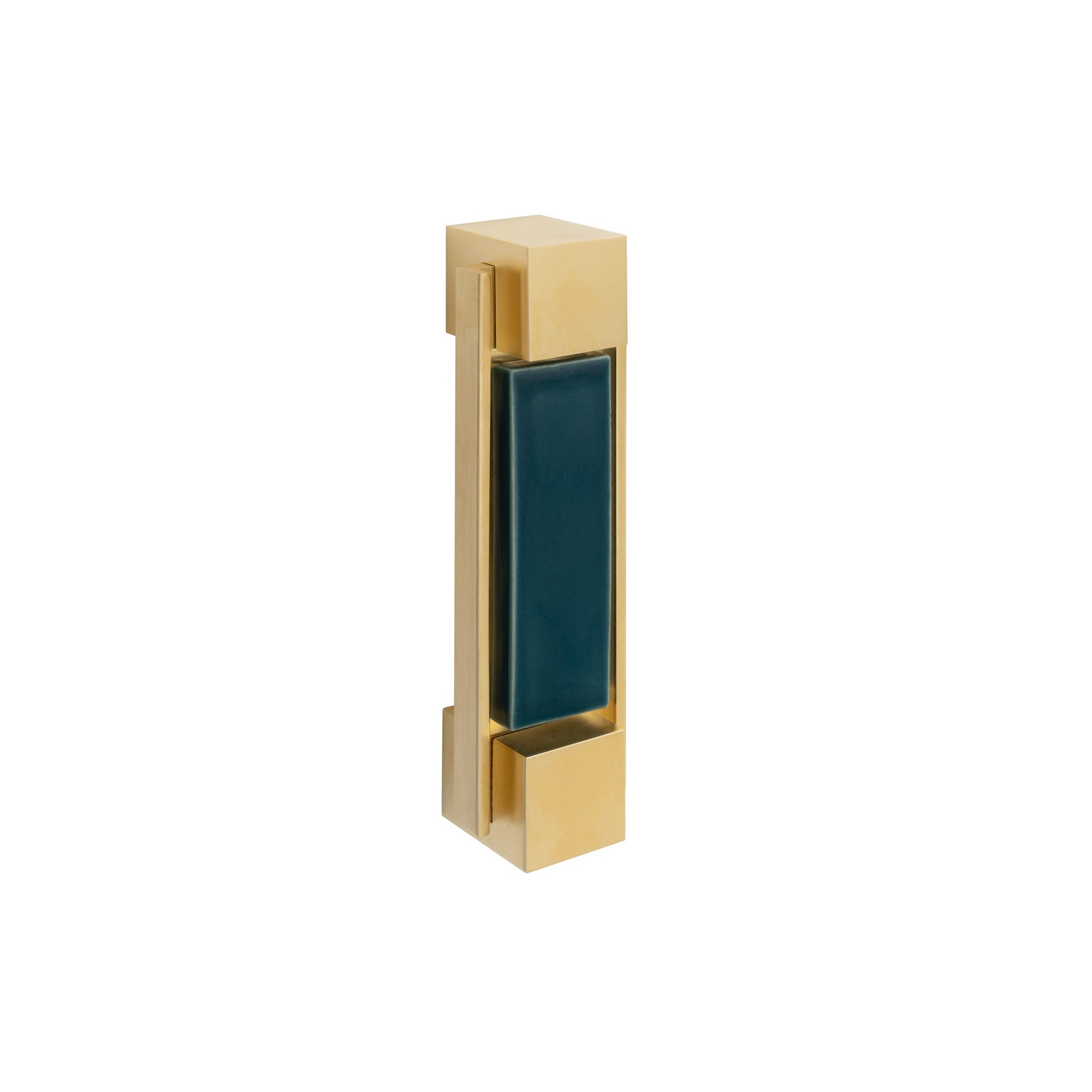 2120-BRPL-GR03-GP Sherle Wagner International The Blue Spruce Insert Apollo Bar Pull in Gold Plate metal finish