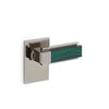 2120DOR-RH-MALA-CP Sherle Wagner International The Stone Insert Apollo Door Lever in Polished Chrome metal finish