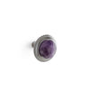2150A-AMET-CP Sherle Wagner International Amethyst Beaded Cabinet & Drawer Knob in Polished Chrome metal finish