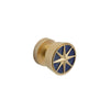 2176DOR-200-LAPI-SB Sherle Wagner International Compass Stone Insert Door Knob in Satin Brass metal finish