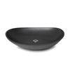 24OV-VSL-SBLK Sherle Wagner International Satin Black Glazed Organic Ceramic Vessel Sink