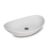 24OV-VSL-SWHT Sherle Wagner International Satin White Glazed Organic Ceramic Vessel Sink