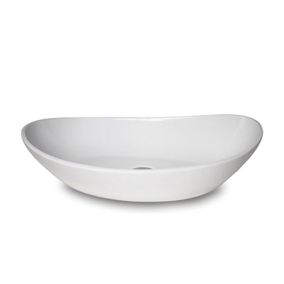 24OV-VSL-WHT Sherle Wagner International White Glazed Organic Ceramic Vessel Sink