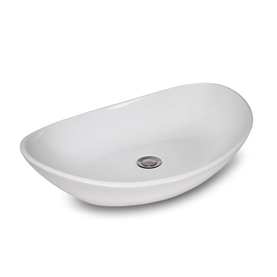 24OV-VSL-WHT Sherle Wagner International White Glazed Organic Ceramic Vessel Sink