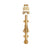 2913-1-1067-GP Sherle Wagner International Slide Bolt with Classical Pull in Gold Plate metal finish