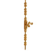 2921-0045DOR-RH-GP Sherle Wagner International Cremone Bolt with Dolphin Door Lever in Gold Plate metal finish