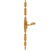 2921-1003DOR-RH-GP Sherle Wagner International Cremone Bolt with Swirl Door Lever in Gold Plate metal finish