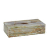 3350-GROX Sherle Wagner International Large Oblong Tissue Box Cover in Green Onyx