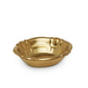 3362-14GP Sherle Wagner International Ceramic Soap Dish with Burnished Gold 14GP on White