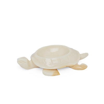 3366-RSAU Sherle Wagner International Stone Turtle Soap Dish in Rose Aurora