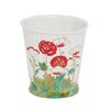 3368-69PP-WH Sherle Wagner International Ceramic Waste Bin with Poppies on White finish